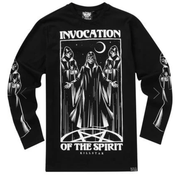 NWT!🕷 Killstar - Invocation Long-Sleeve Top Black - Picture 5 of 5